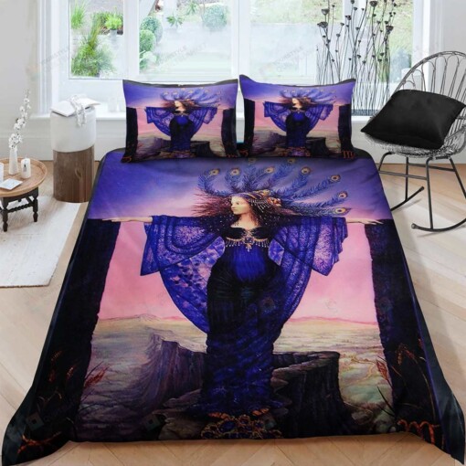 Virgo Cotton Bed Sheets Spread Comforter Duvet Cover Bedding Sets