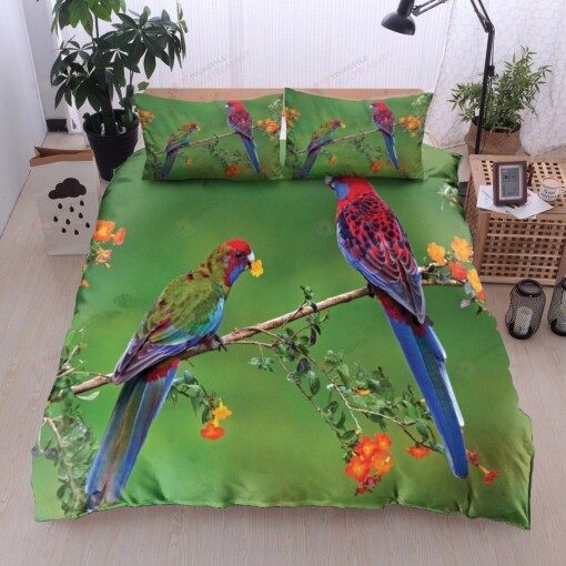 Parrot Cotton Bed Sheets Spread Comforter Duvet Cover Bedding Sets