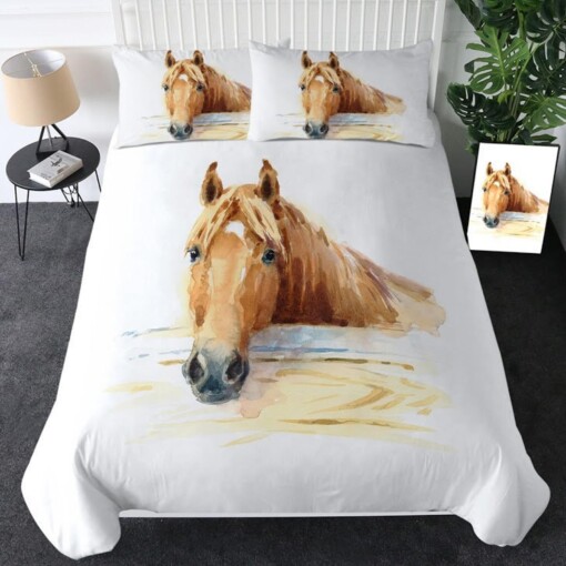 Horse Bedding Set Bed Sheets Spread Comforter Duvet Cover Bedding Sets