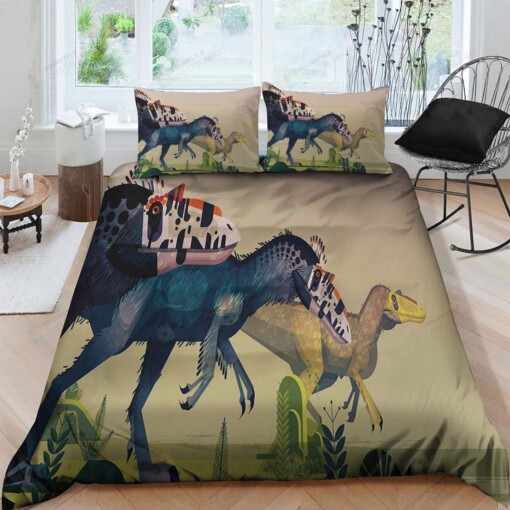 Dinosaur Cotton Bed Sheets Spread Comforter Duvet Cover Bedding Sets