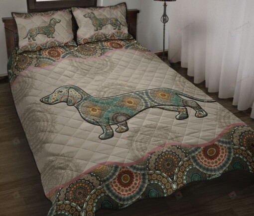 Dachshund Quilt Bedding Set