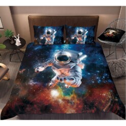 Astronaut Bedding Set Bed Sheets Spread Comforter Duvet Cover Bedding Sets