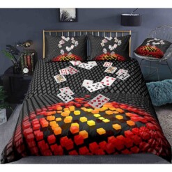 Poker Bedding Set Bed Sheets Spread Comforter Duvet Cover Bedding Sets