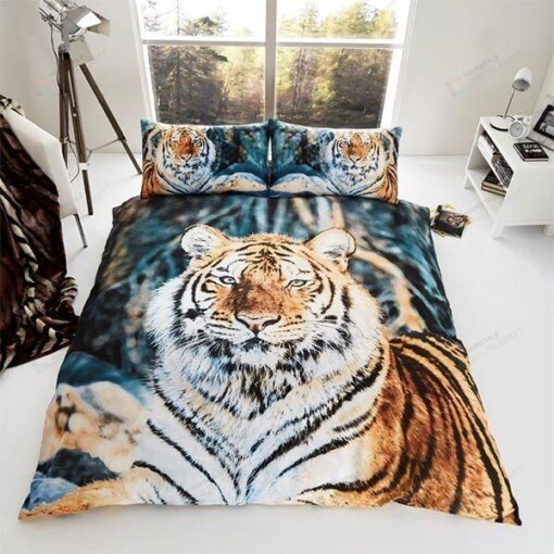 Tiger Power Bedding Set Cotton Bed Sheets Spread Comforter Duvet Cover Bedding Sets