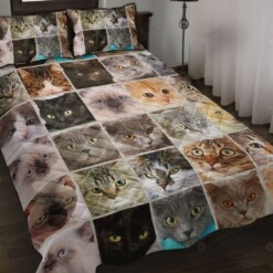 Cat Quilt Bedding Set