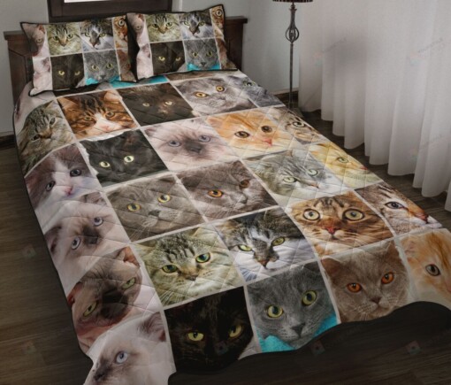 Cat Quilt Bedding Set