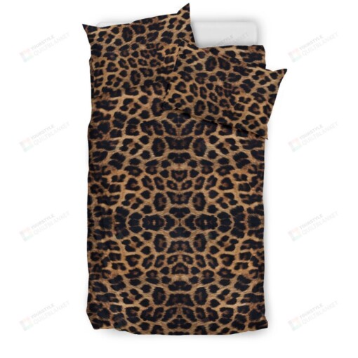 Dark Leopard Print Bedding Set Cotton Bed Sheets Spread Comforter Duvet Cover Bedding Sets