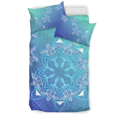 Turtle Blue Bedding Set Bed Sheets Spread Comforter Duvet Cover Bedding Sets