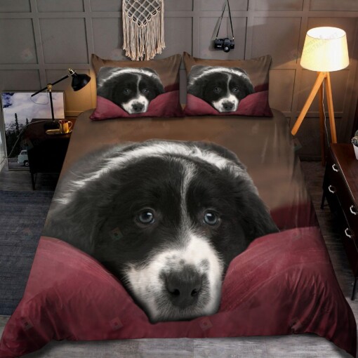 Border Collie Bedding Set Bed Sheets Spread Comforter Duvet Cover Bedding Sets