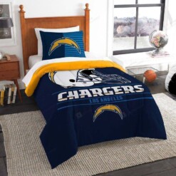 Los Angeles Chargers Bedding Set (Duvet Cover & Pillow Cases)