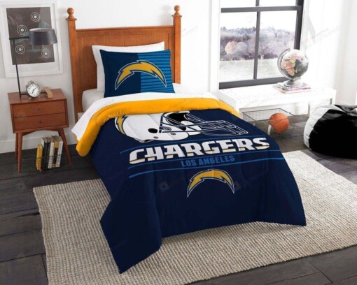 Los Angeles Chargers Bedding Set (Duvet Cover & Pillow Cases)