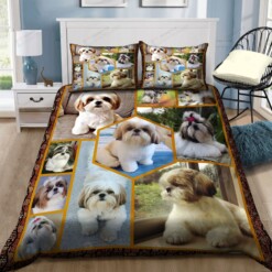 Shih Tzu Dog Bedding Set Bed Sheets Spread Comforter Duvet Cover Bedding Sets