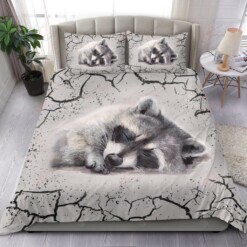 Raccoon Bedding Set Bed Sheets Spread Comforter Duvet Cover Bedding Sets