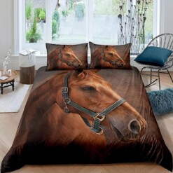 Brown Horse Bedding Set Bed Sheets Spread Comforter Duvet Cover Bedding Sets