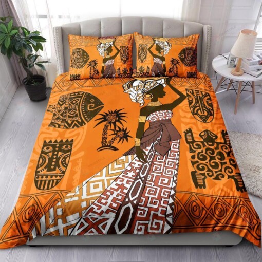 African Woman Bedding Set Bed Sheets Spread Comforter Duvet Cover Bedding Sets