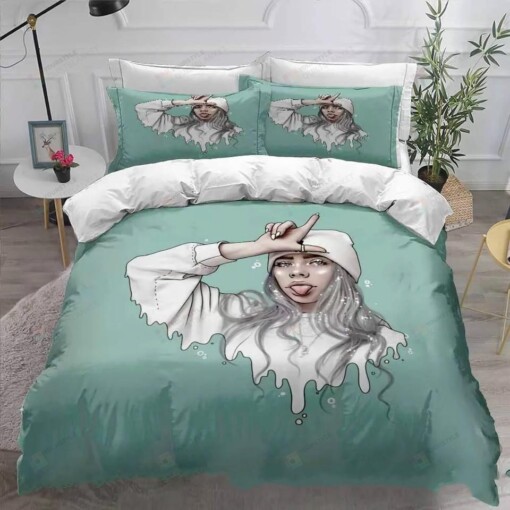 Cute Billie Eilish Bellyache Bedding Set