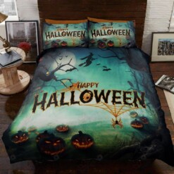 Halloween Happy Halloween Bedding Set Bed Sheets Spread Comforter Duvet Cover Bedding Sets