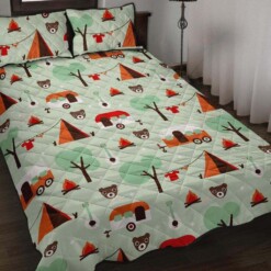 Camper Cotton Bed Sheets Spread Comforter Duvet Cover Bedding Sets