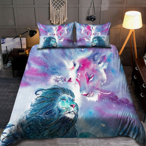 Lion Couple Bedding Set Cotton Bed Sheets Spread Comforter Duvet Cover Bedding Sets