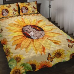 Love Pitbull Terrier Quilt Bedding Set