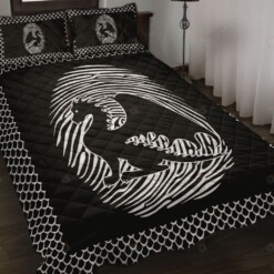 Dragon Fingerprint Style Quilt Bedding Set