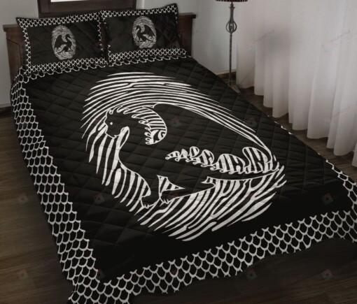 Dragon Fingerprint Style Quilt Bedding Set