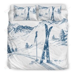 Skiing Bedding Set Cotton Bed Sheets Spread Comforter Duvet Cover Bedding Sets