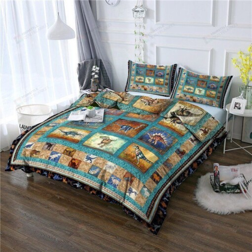 Dinosaur Cotton Bed Sheets Spread Comforter Duvet Cover Bedding Sets