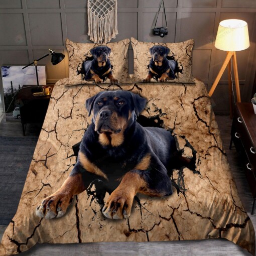 Rottweiler Dog Bedding Set Bed Sheets Spread Comforter Duvet Cover Bedding Sets