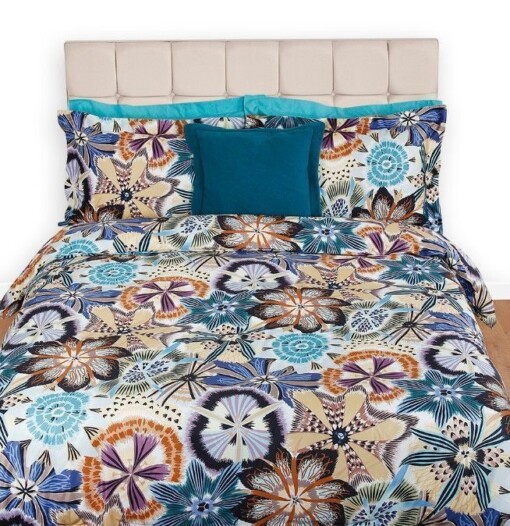 Floral Cotton Bed Sheets Spread Comforter Duvet Cover Bedding Sets