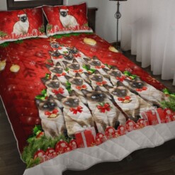 Siamese  Christmas Lighting Quilt Bedding Set