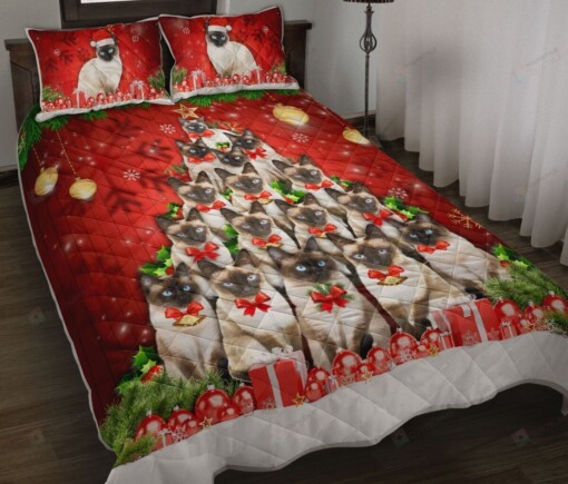 Siamese  Christmas Lighting Quilt Bedding Set