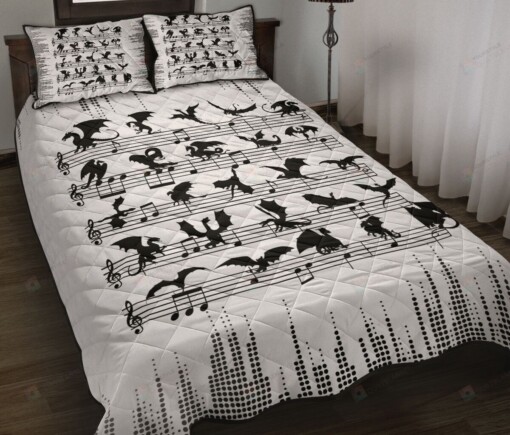 Dragons Staves Style Quilt Bedding Set