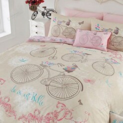 Bicycle Cotton Bed Sheets Spread Comforter Duvet Cover Bedding Sets