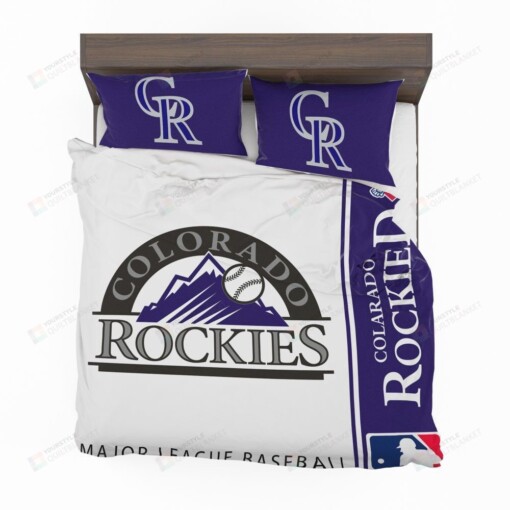 Colorado Rockies Logo MLB Bedding Set