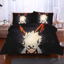 Katsuki Bakugou 3d Duvet Cover Bedding Set