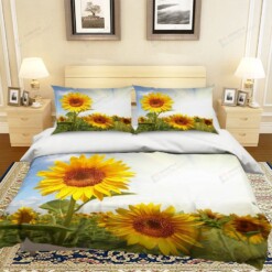 3d Yellow SunflowerDuvet Cover Bedding Set