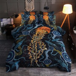 Jellyfish Cotton Bed Sheets Spread Comforter Duvet Cover Bedding Sets