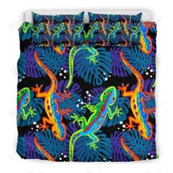 Colorful Lizard Bedding Set Bed Sheets Spread Comforter Duvet Cover Bedding Sets