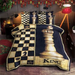 Chess Cotton Bed Sheets Spread Comforter Duvet Cover Bedding Sets