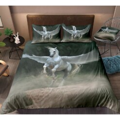 Horse Flying Bedding Set Bed Sheets Spread Comforter Duvet Cover Bedding Sets