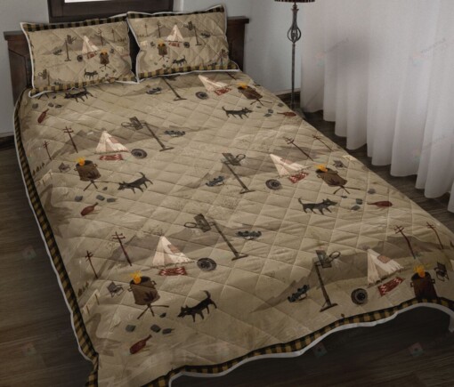 Camping Vintage Quilt Bedding Set