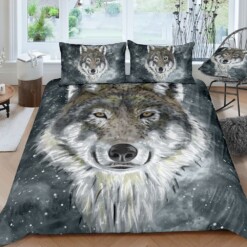 Wolf Bedding Set Bed Sheets Spread Comforter Duvet Cover Bedding Sets