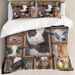 Cow Bedding Set Bed Sheets Spread Comforter Duvet Cover Bedding Sets