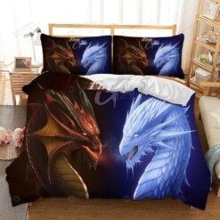 Dragons Cotton Bed Sheets Spread Comforter Duvet Cover Bedding Sets