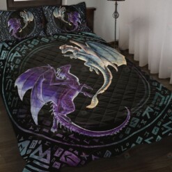 Couple Dragons Quilt Bedding Set