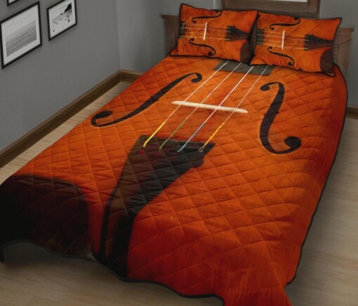 Violin Quilt Bedding Bed Sheets Spread Comforter Duvet Cover Bedding Sets