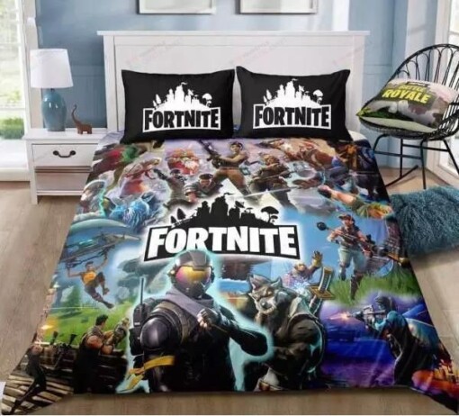 3D Fortnite Team Duvet Cover Bedding Set