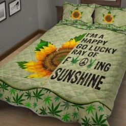 Weed Sunflower Quilt Bedding Set