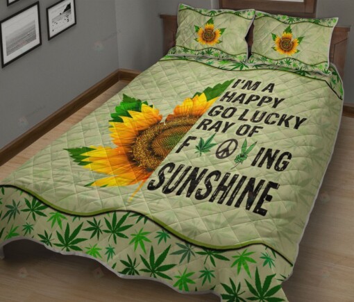 Weed Sunflower Quilt Bedding Set